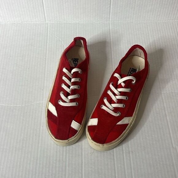 Re/done 70’s low top runner sneaker red/ white new without box 37 - Picture 7 of 9